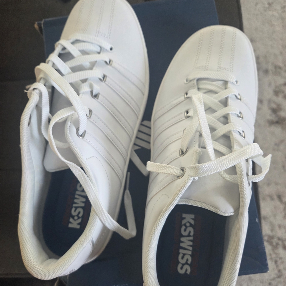 K-Swiss Ladies White Sneakers